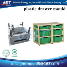 JMT Huangyan OEM 2 shallow and 4 deep drawer storage plastic injection mould